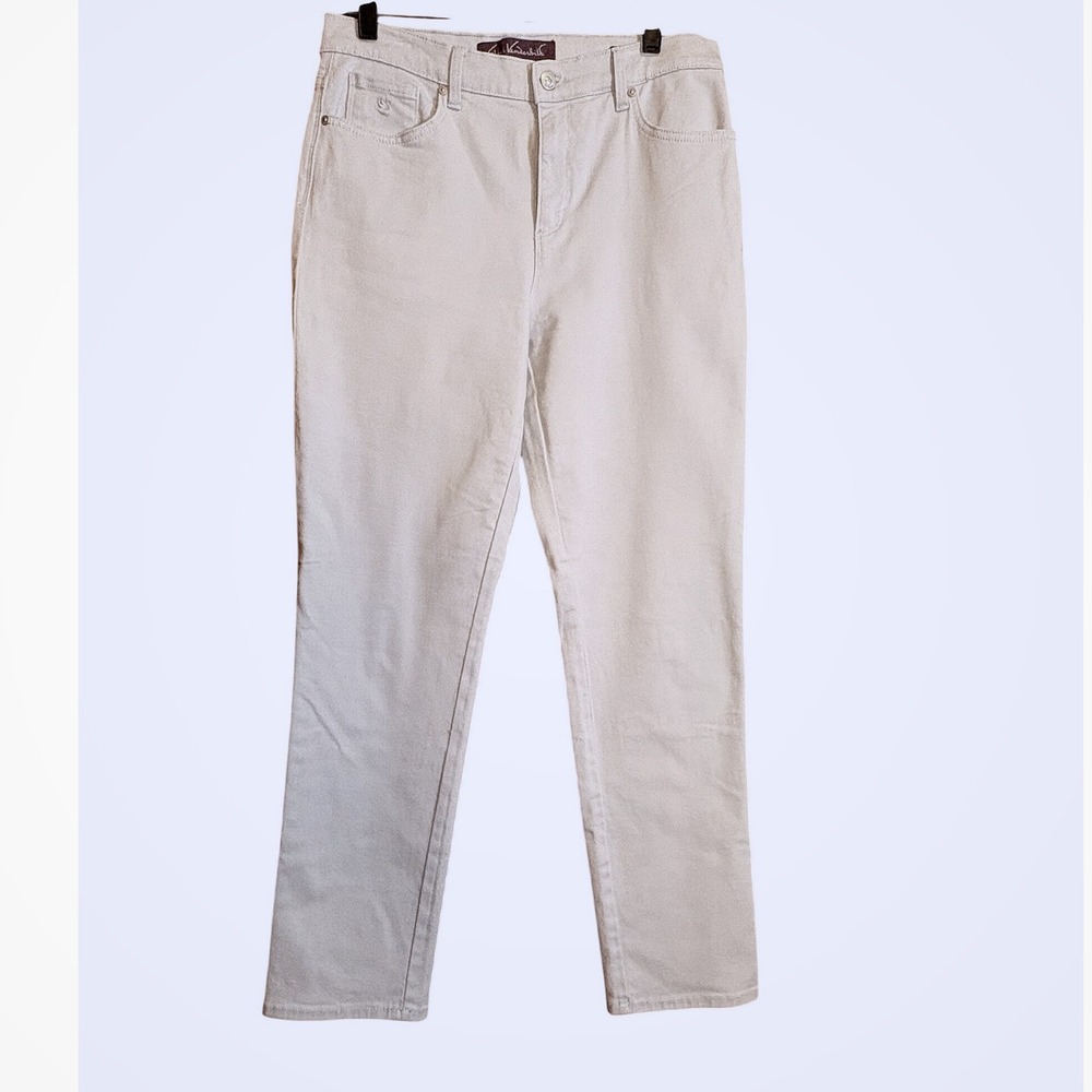 Gloria Vanderbilt Amanda Jeans Women 8 Light Blue Good Straight High Stretch